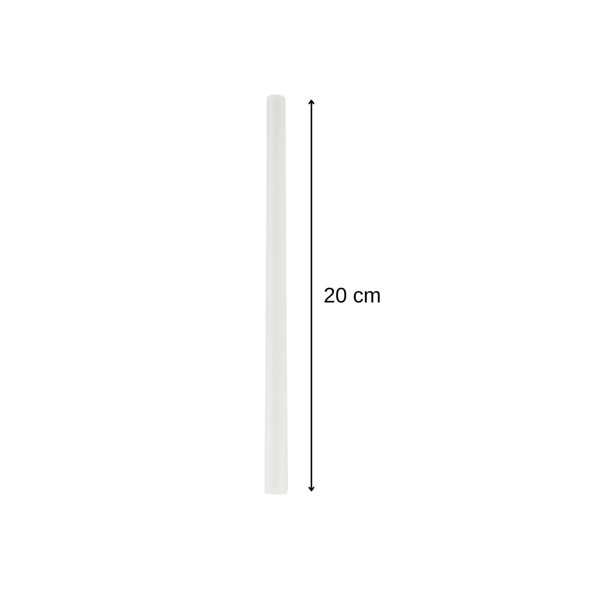 Lot de 8 pailles transparentes et réutilisables en plastique Fackelman