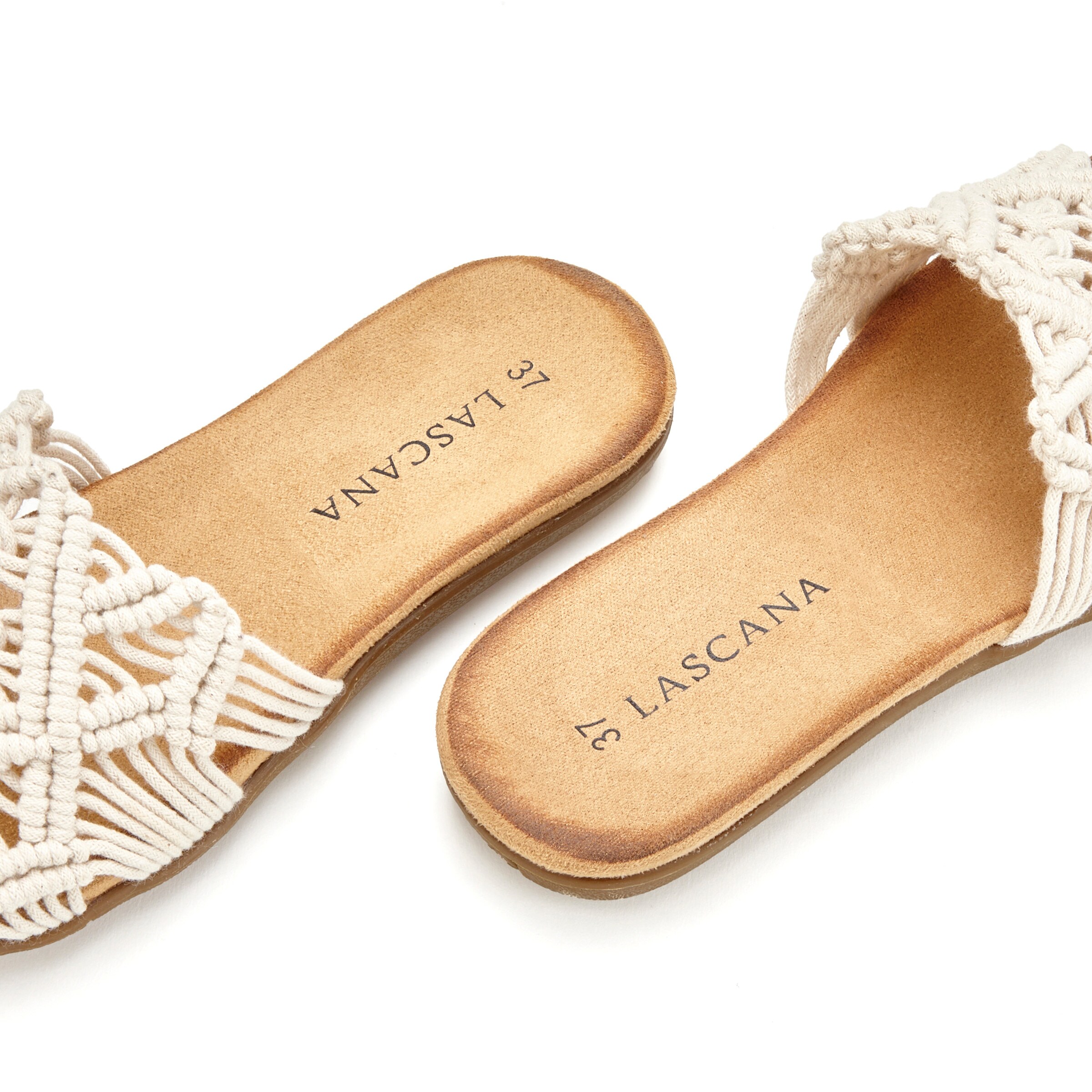 LASCANA Pantolette in beige