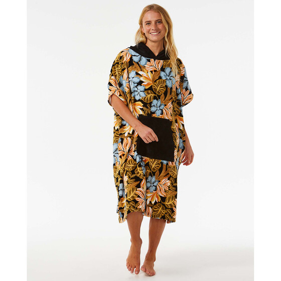 Rip Curl Mixed Hooded Towel Black/Orange Women SU24