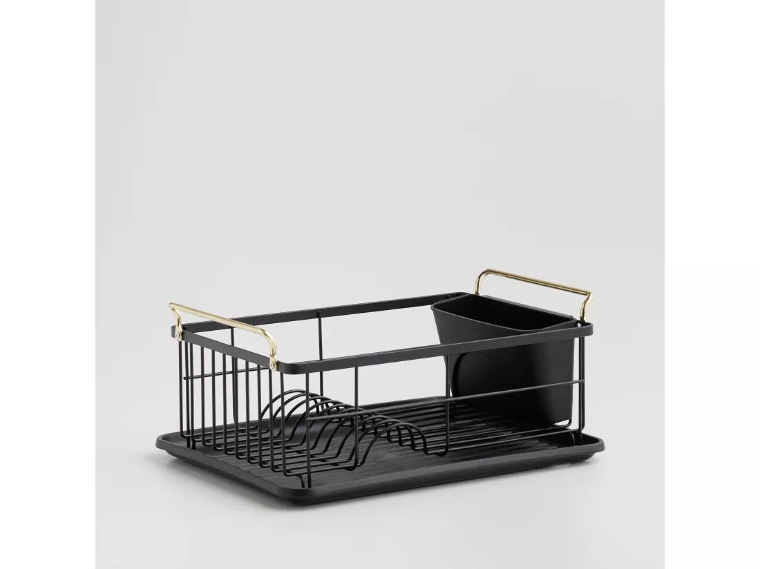 Égouttoir À Vaisselle Mosiro noir moyen 16.2 x 29 x 36