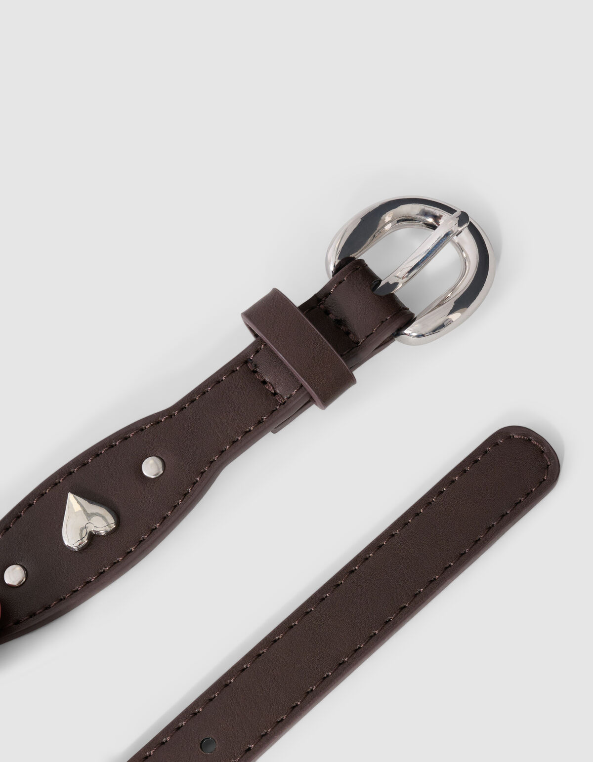 Scaloped Heart Riem Bruin