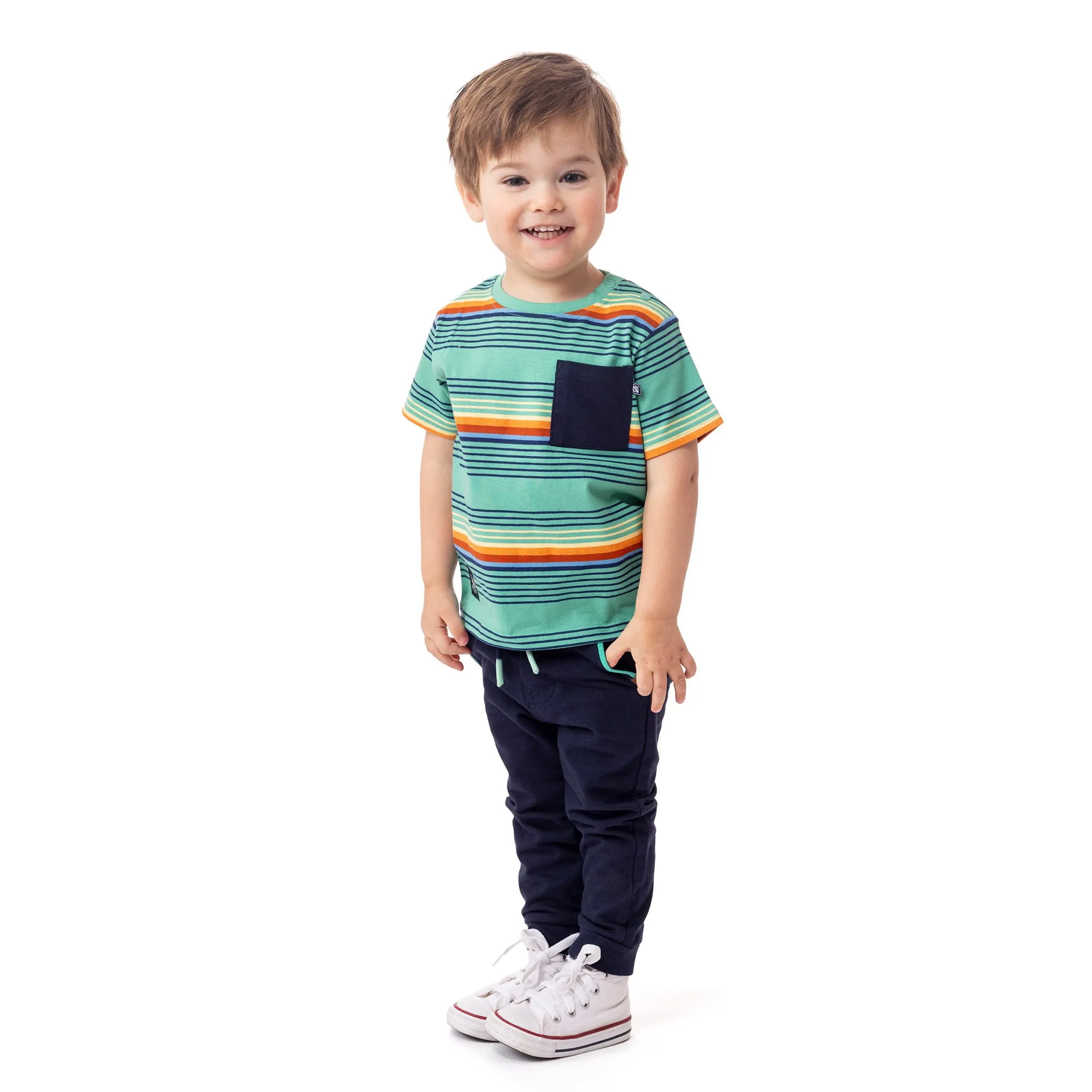 Nanö T-Shirt Rayé Océan 6-24mois