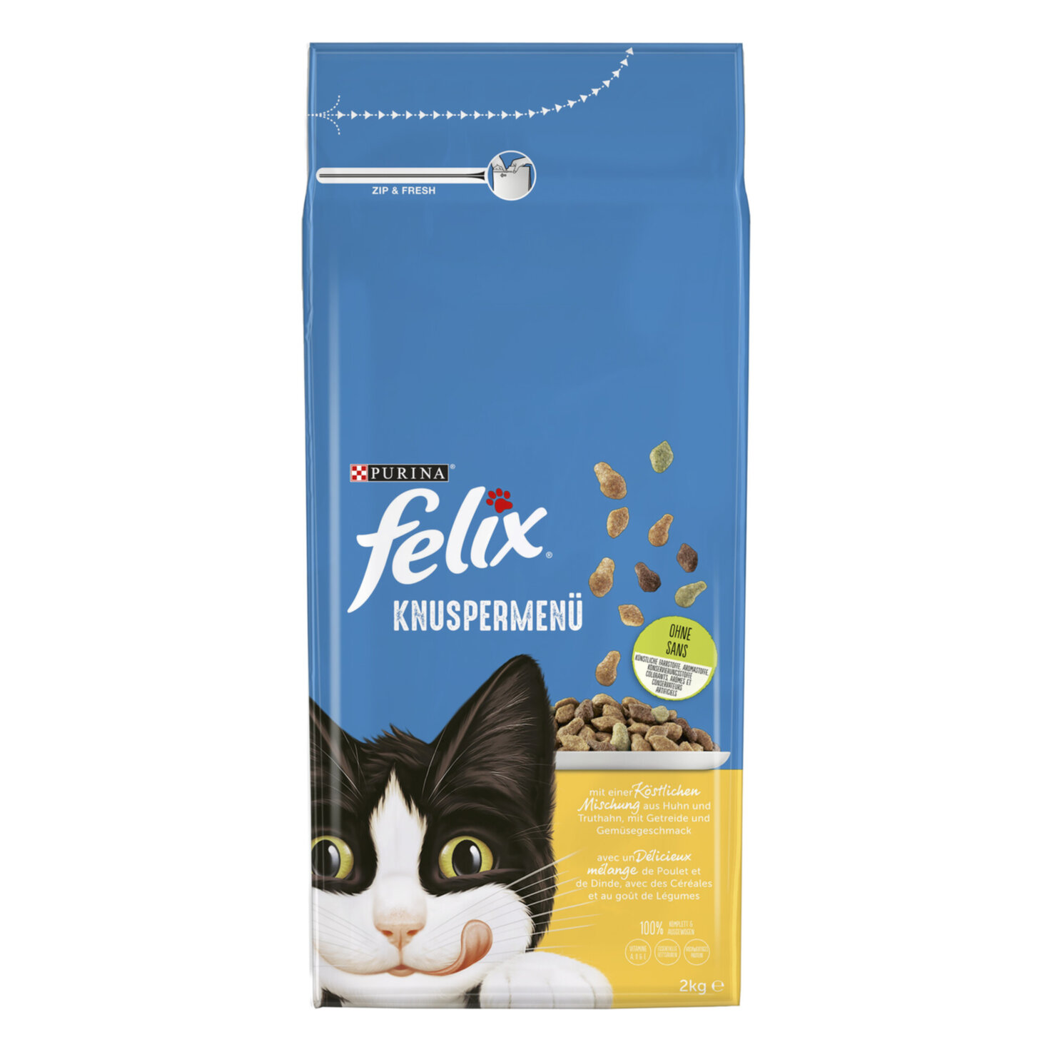 Felix Trocken-Katzenfutter Knuspermenü Geflügel