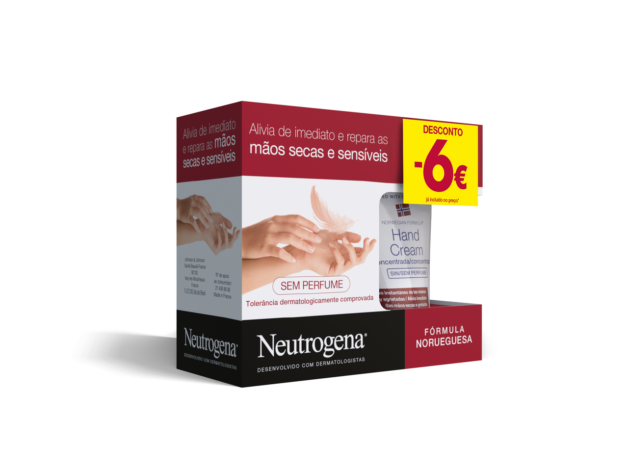 CREME MÃOS NEUTROGENA SEM PERFUME 2X50ML -6 DESCONTO