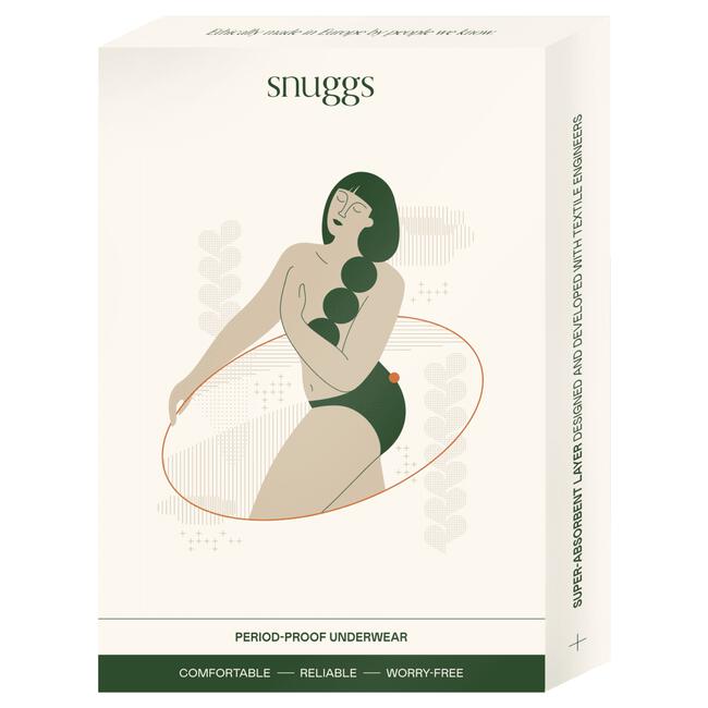 Snuggs period underwear Active highrise light black S