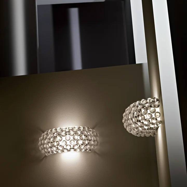 Foscarini - Caboche Plus media Wandleuchte, transparent