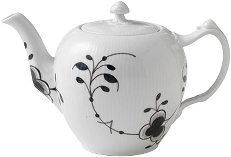 Royal Copenhagen Sort Mega Riflet 100 cl. tekande Hvid, sort