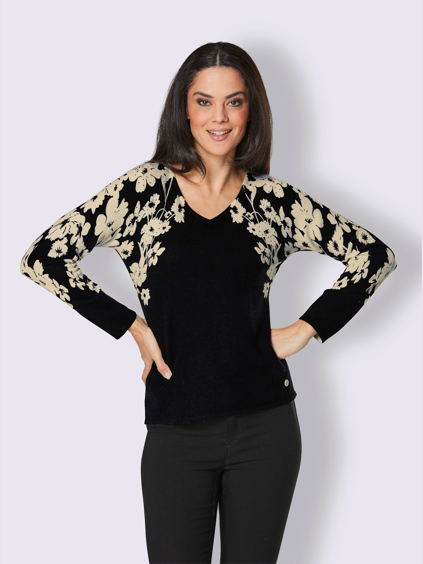 Pull en mérinos et cachemire mélange mérinos/cachemire