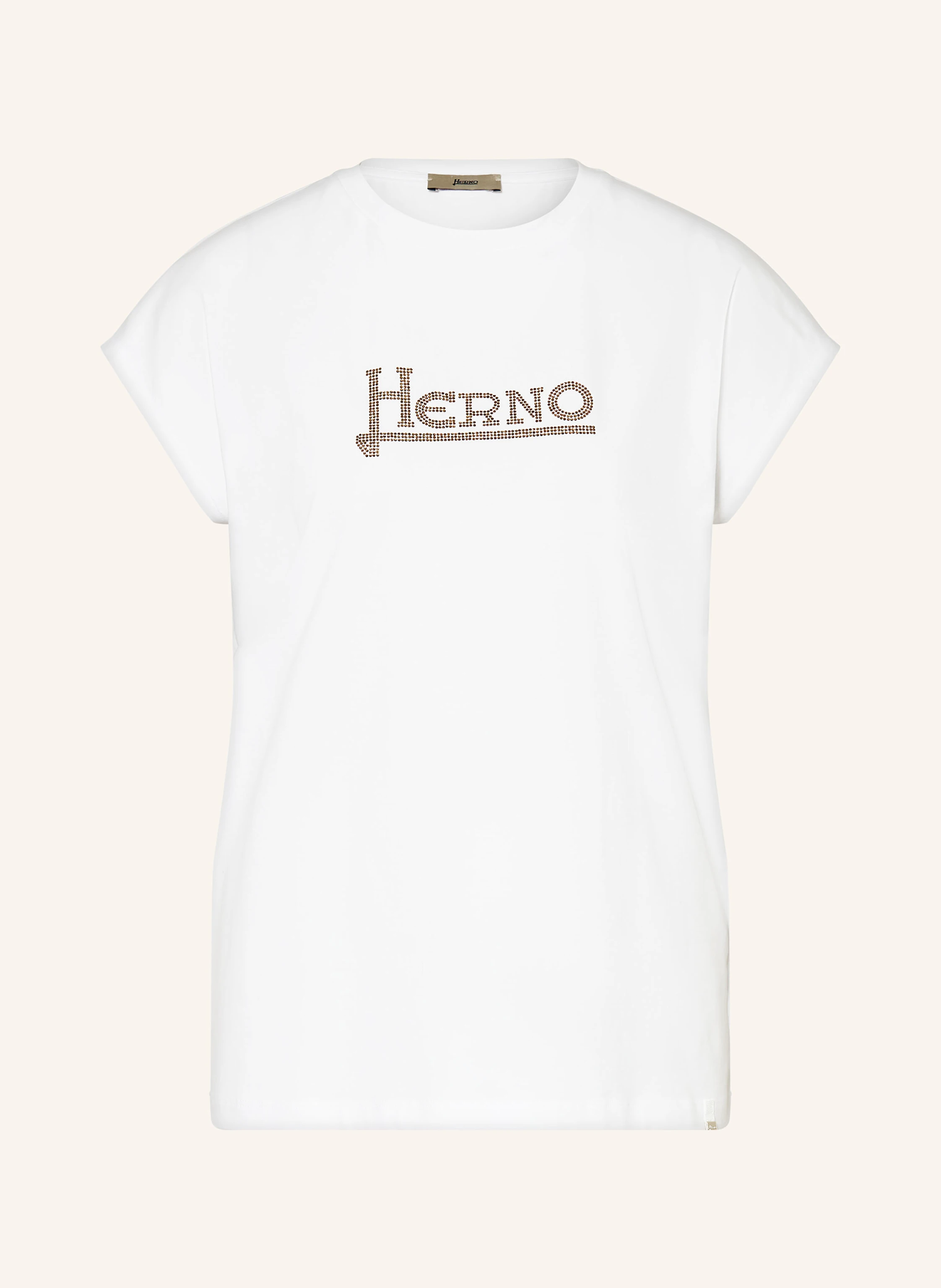 HERNO T-Shirt mit Schmucksteinen