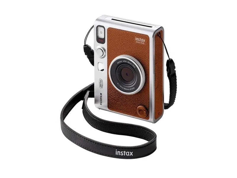 Fujifilm Instax mini Evo - Digitalkamera - kompakt med hurtigfotoprinter - Bluetooth - brun