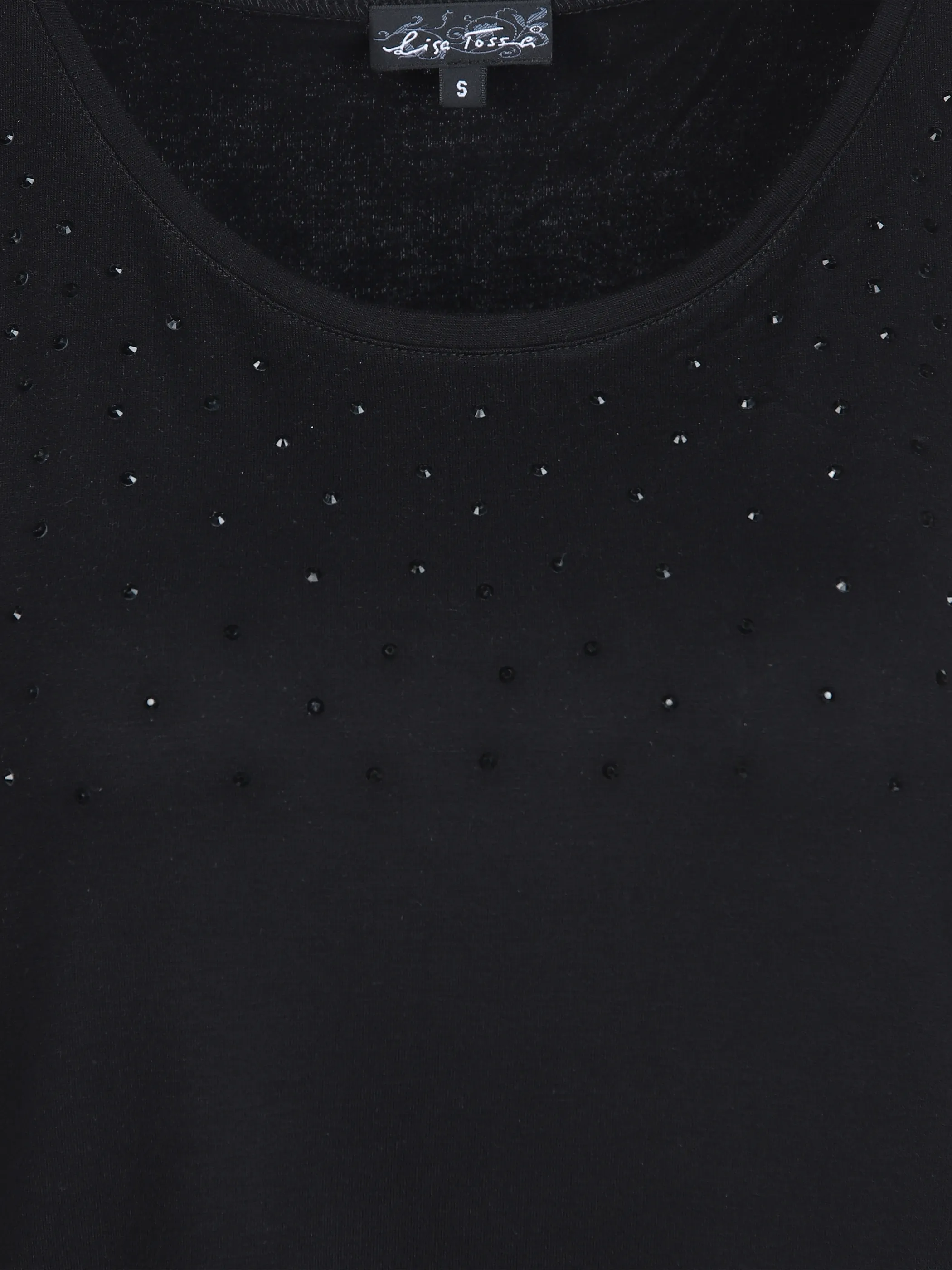 Damen Jerseytop mit Strassbesatz