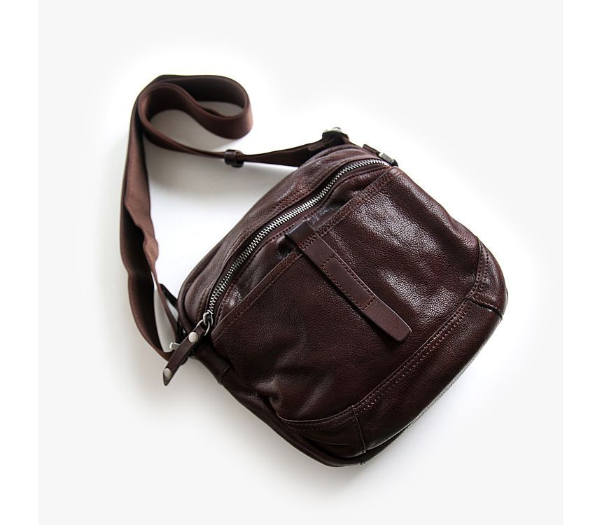 Wavecho - Echte leren crossbodytas