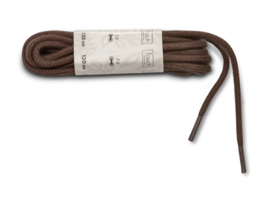 Touch Snørebånd Mørkebrun 120 cm