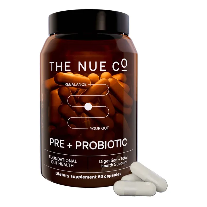 The Nue Co Prebiotic + Probiotic Complément alimentaire - 60 gélules