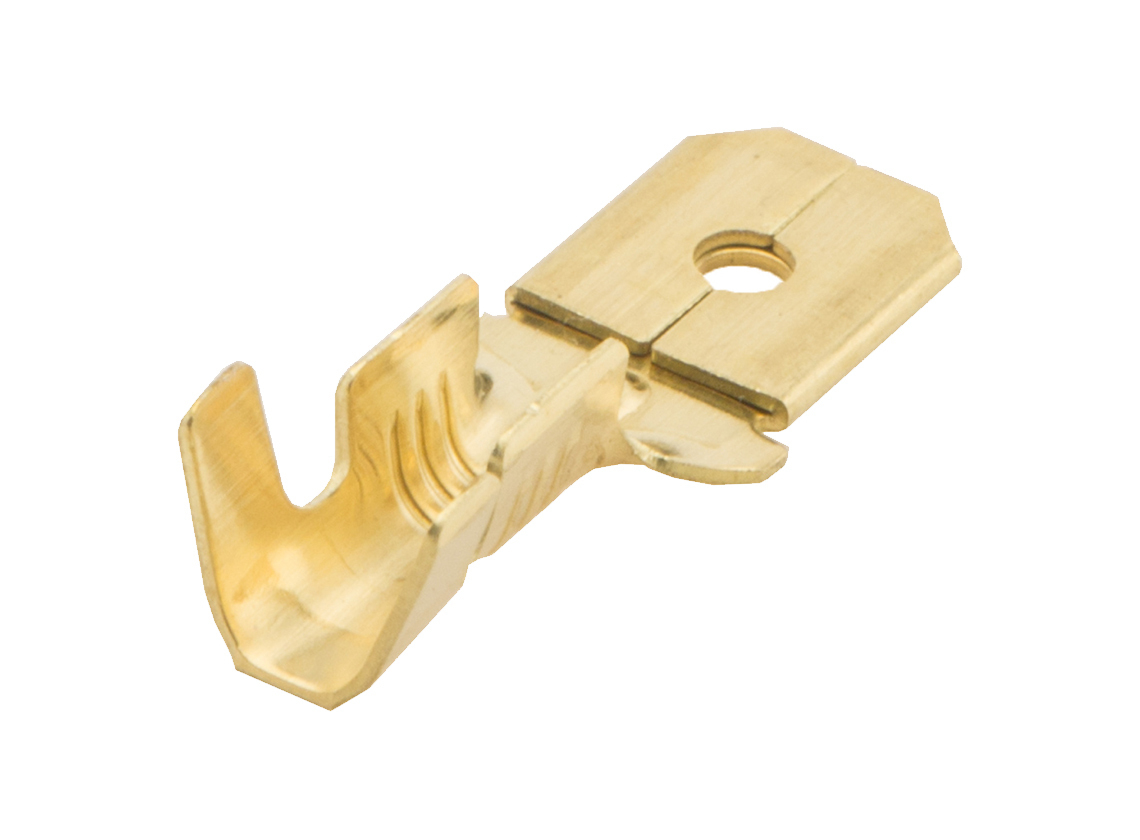 BBA kabelschoen vlaksteker ongeïsoleerd (10x stuks) - 6,3 x 0,8 mm