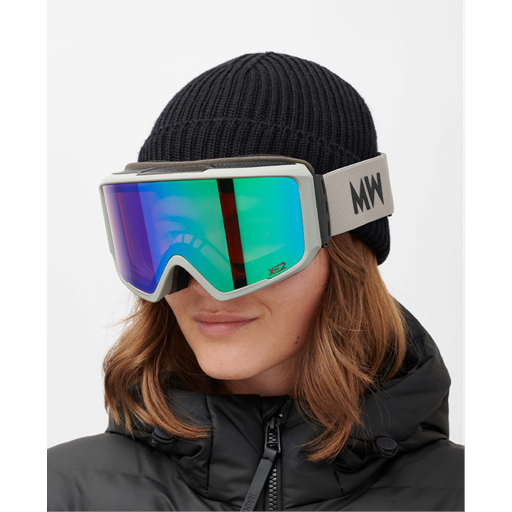 MessyWeekend Flip XE2 Skibriller, Green Mirrored/Light Grey, One size