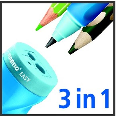 STABILO Easysharpener - Taille crayon - 2 trous - pour droitier - rose