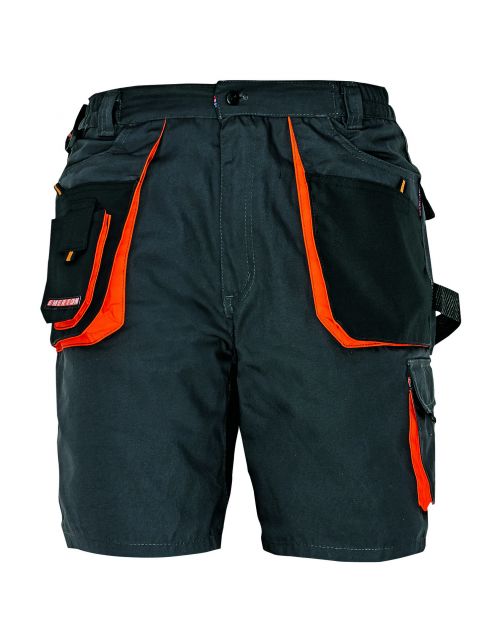 Cerva Werkshort Emerton Antraciet&Oranje - Werkkleding