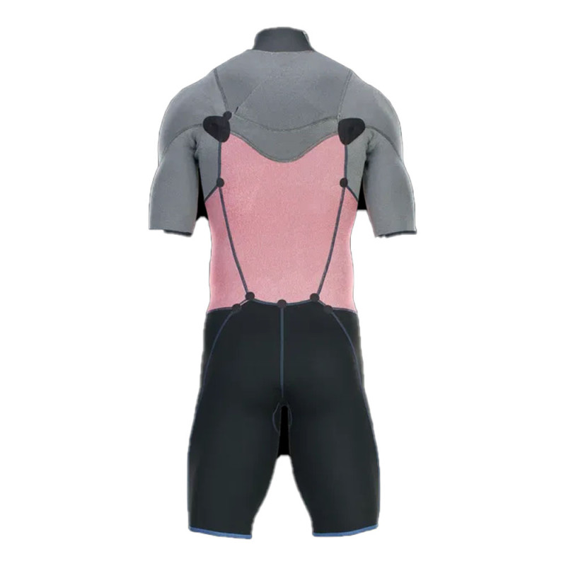 SHORTY ION ELEMENT 2/2 FRONTZIP NOIR