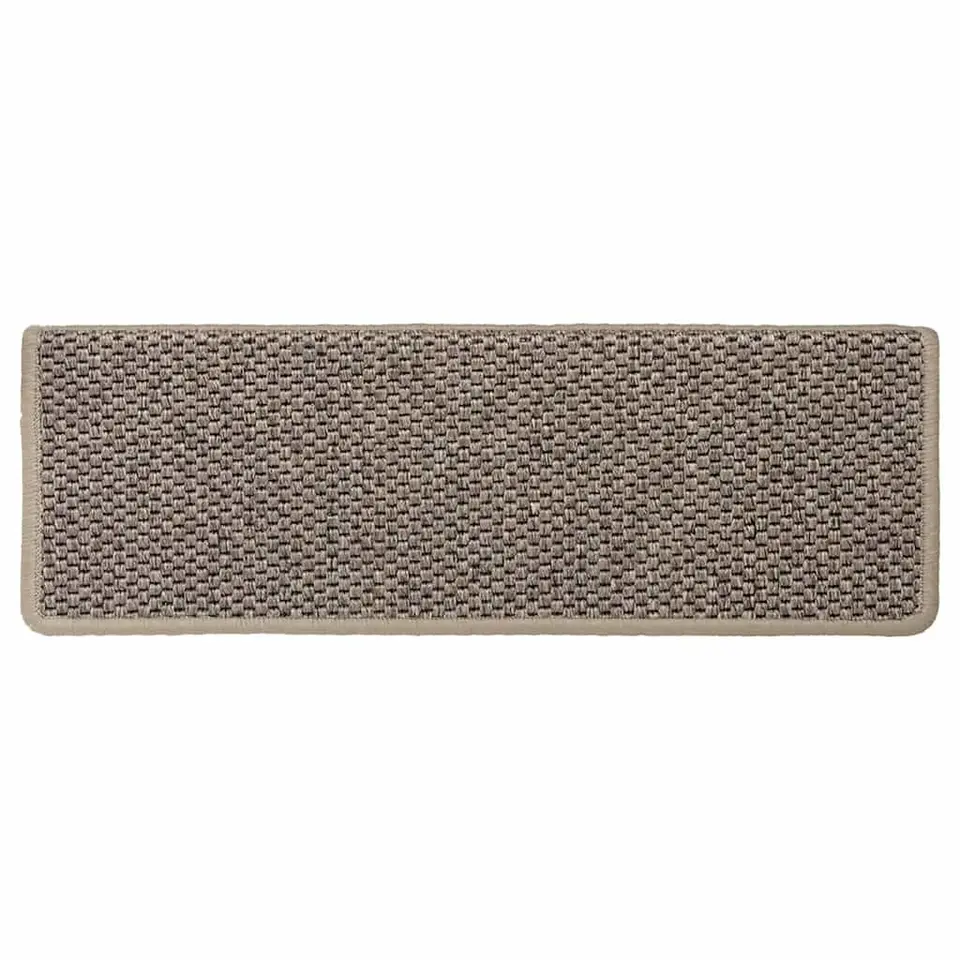 vidaXL - Trapmat - Beige - Stof - 15 stuks