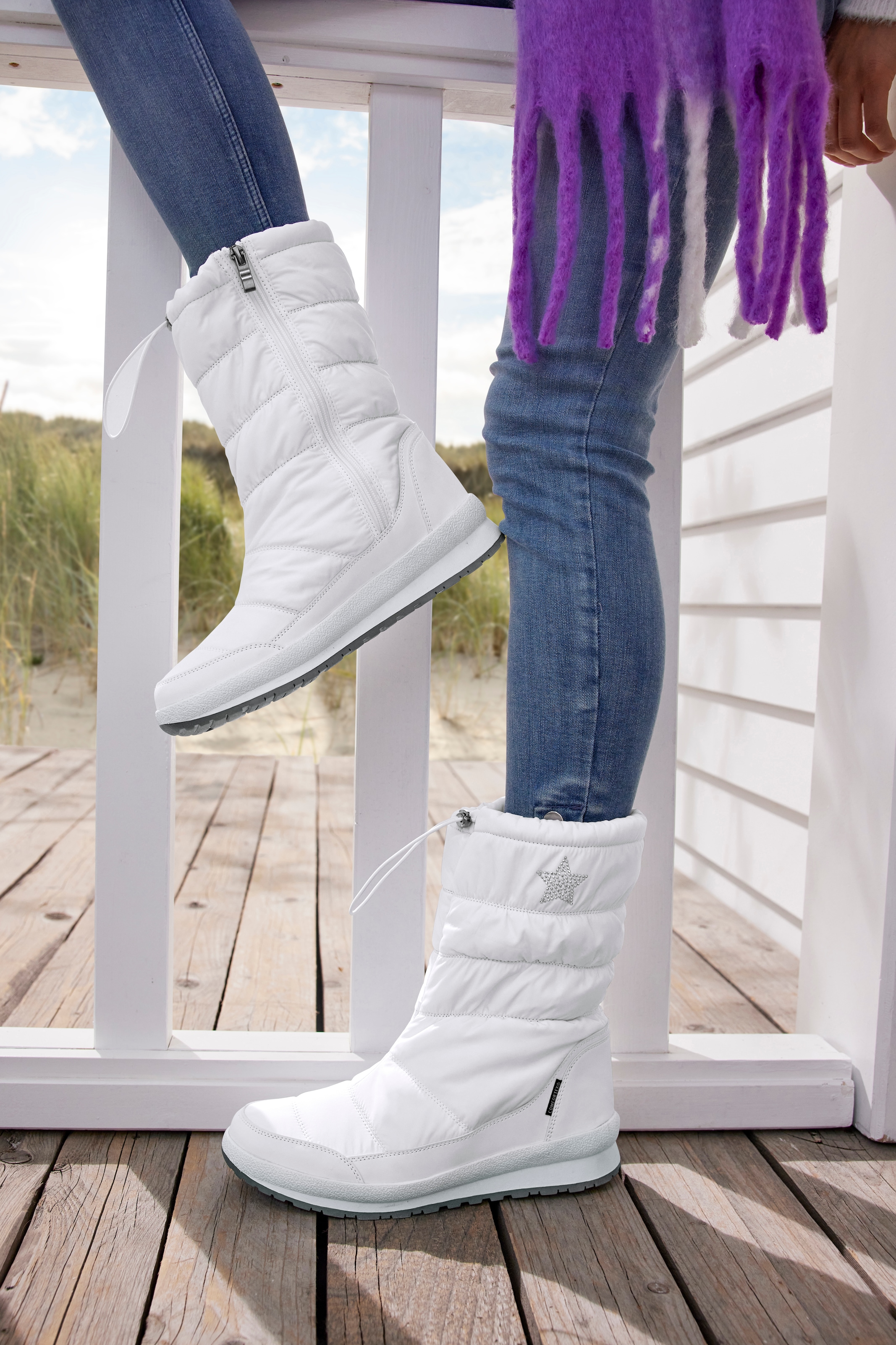 LASCANA Winterstiefel  Stiefelette, Winterboots mit Warmfutter, wasserabweisend