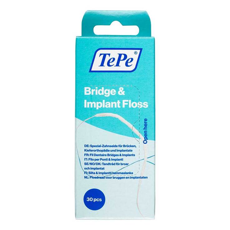 Tepe Bridge & Implant Floss, 30 St