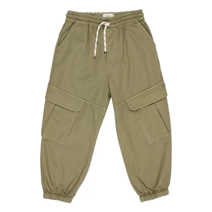 Búho Pantalon Cargo Coton Bio | Vert kaki