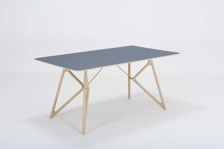 Gazzda Tink Tafel linoleum 160x90 whitewash Dark Olive