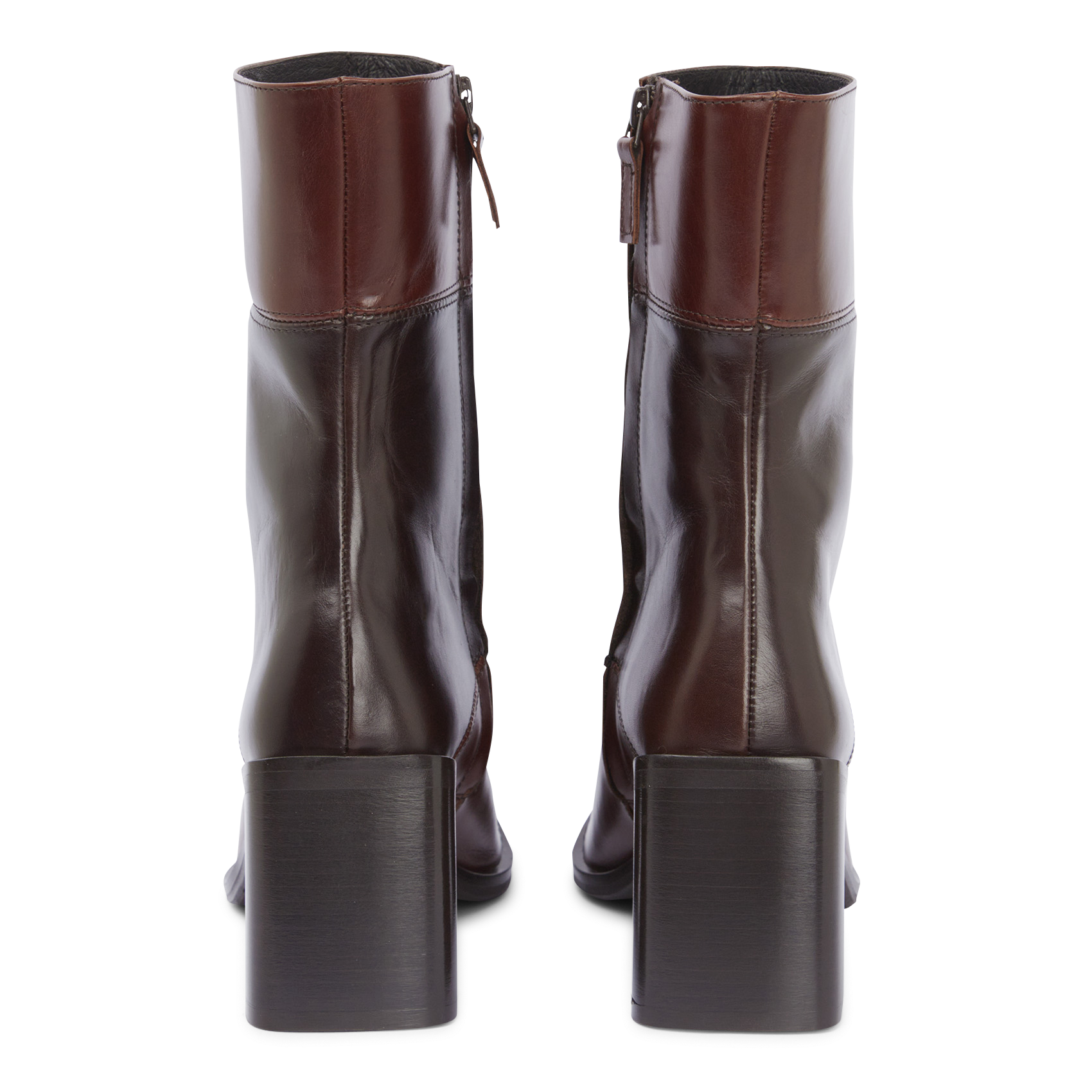 Bottines en cuir | Marron