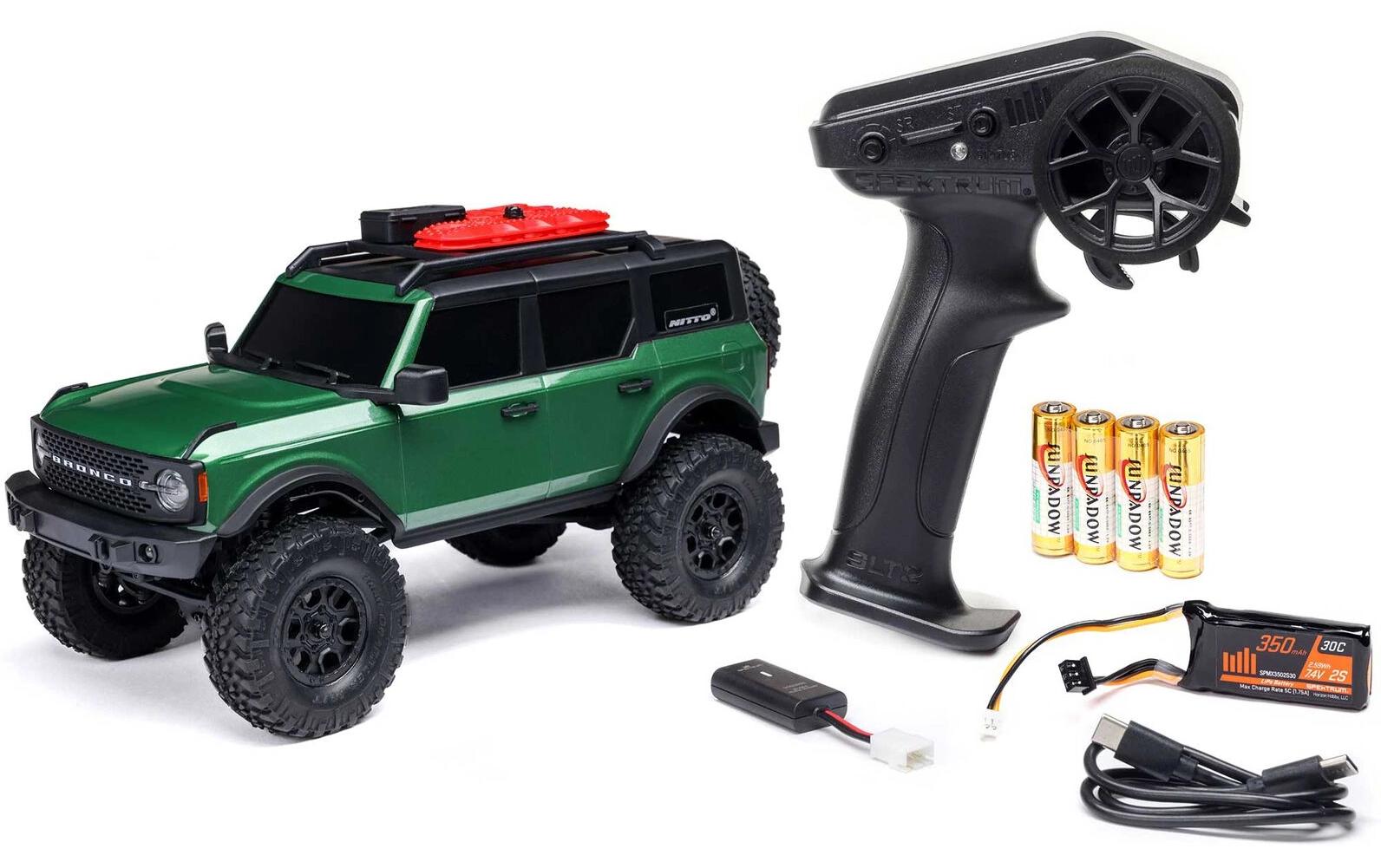 Rock Crawler SCX24 Ford Bronco, Grün RTR, 1:24<br>4 x 4 RTR Brushed Rock Crawler