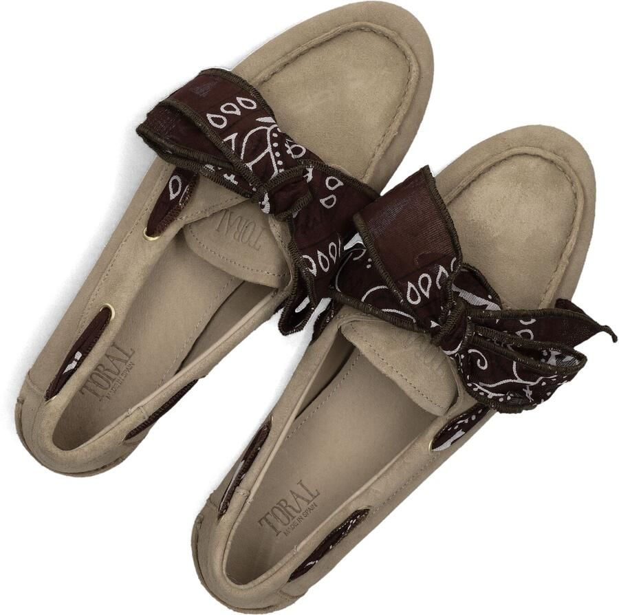 TORAL Mocassins Dames Nahua Bandana Maat: 43 Materiaal: Suède Kleur: Beige