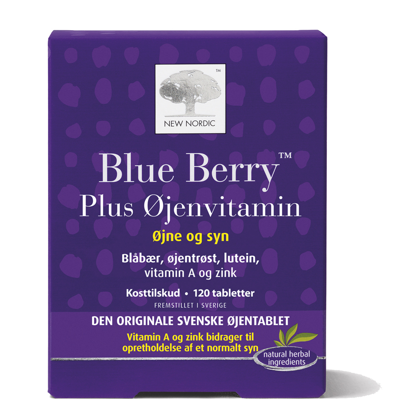 New Nordic Blue Berry Plus Øyenvitamin 120 Tabletter