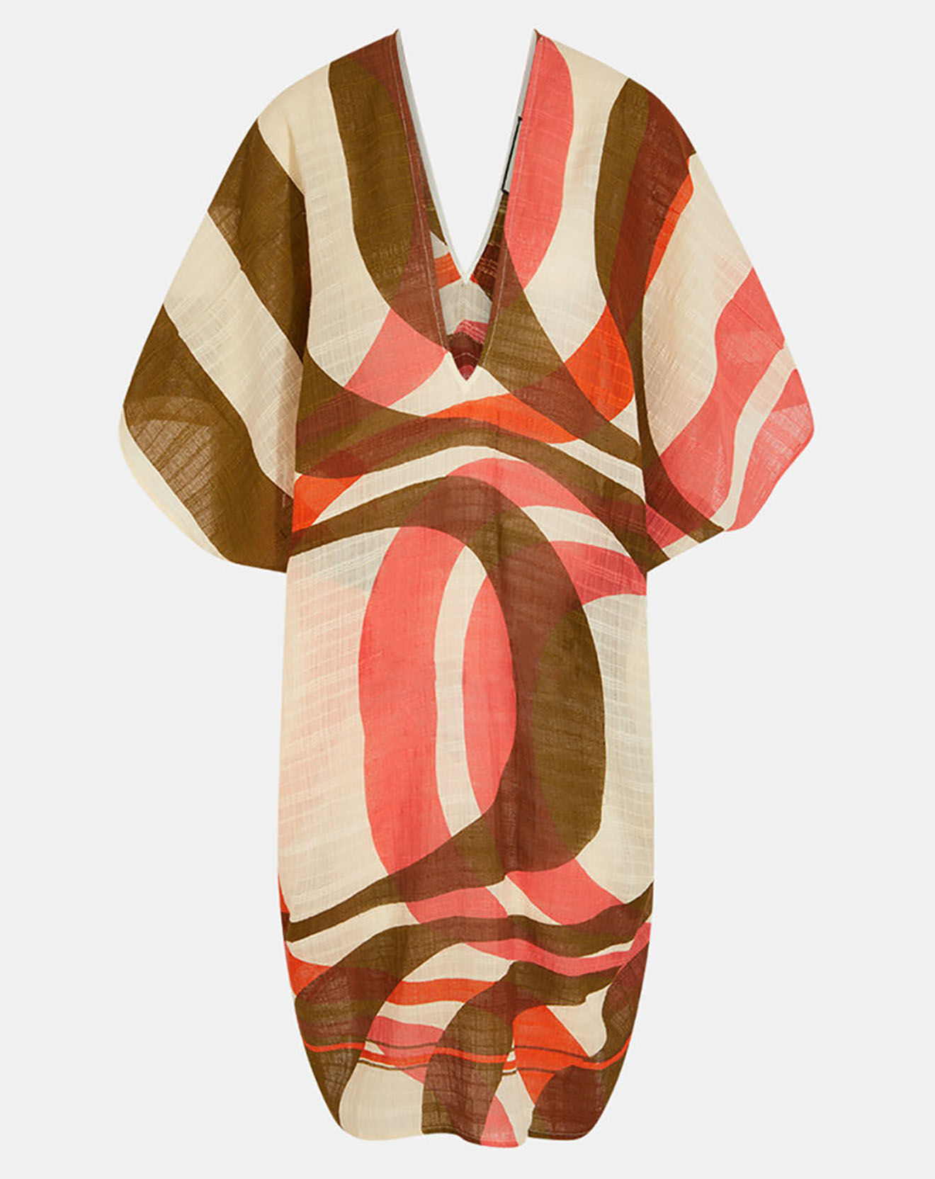 Mapoesie Robe 100% coton bio Elia Mirage orange/bleu