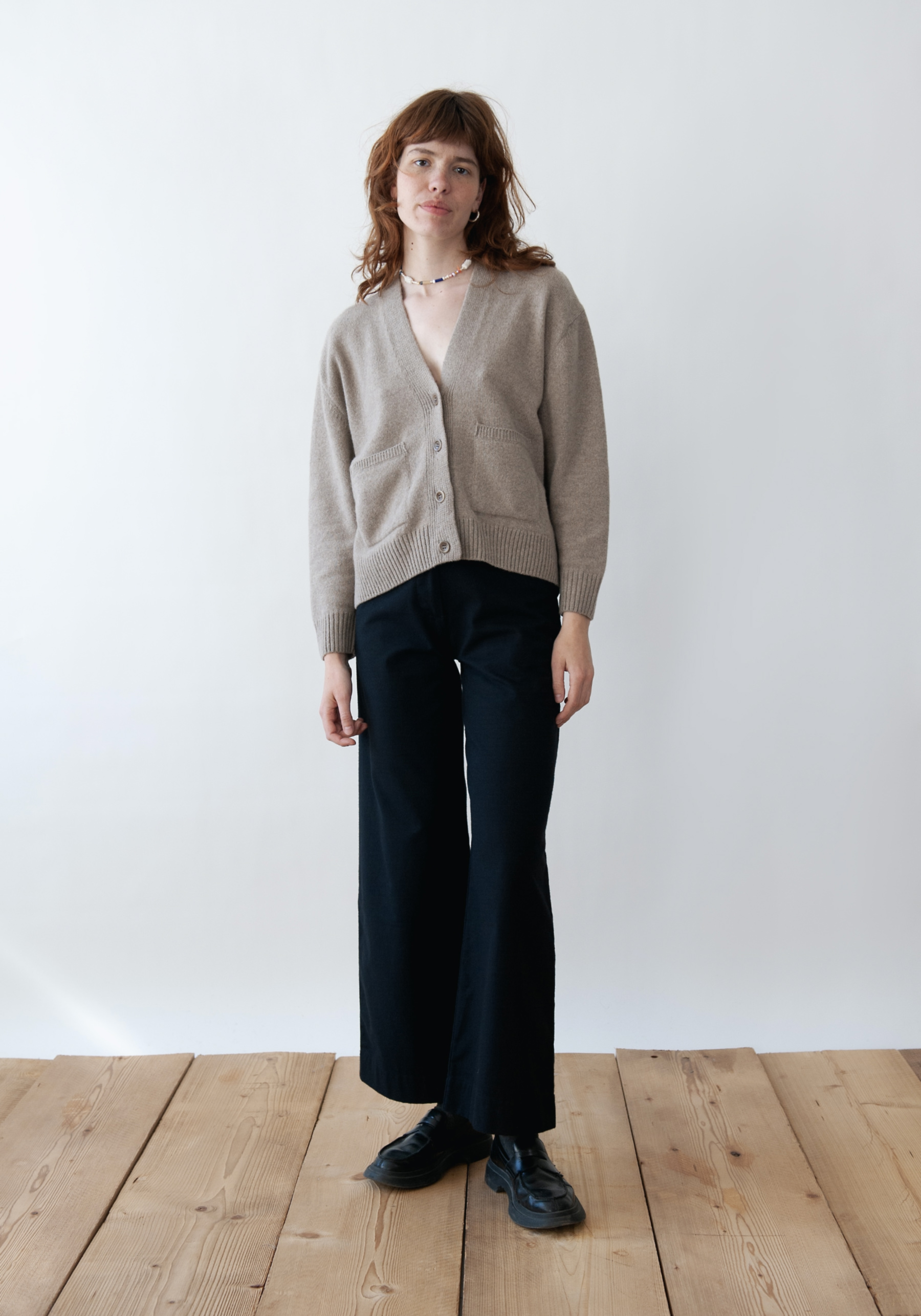 Jungle Folk Cardigan Giorgia Cashmere Greige