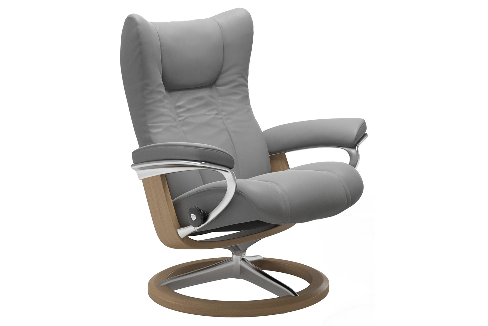 Wing lenestol I hud Batick Wild Dove - Signature - Polert - Eik