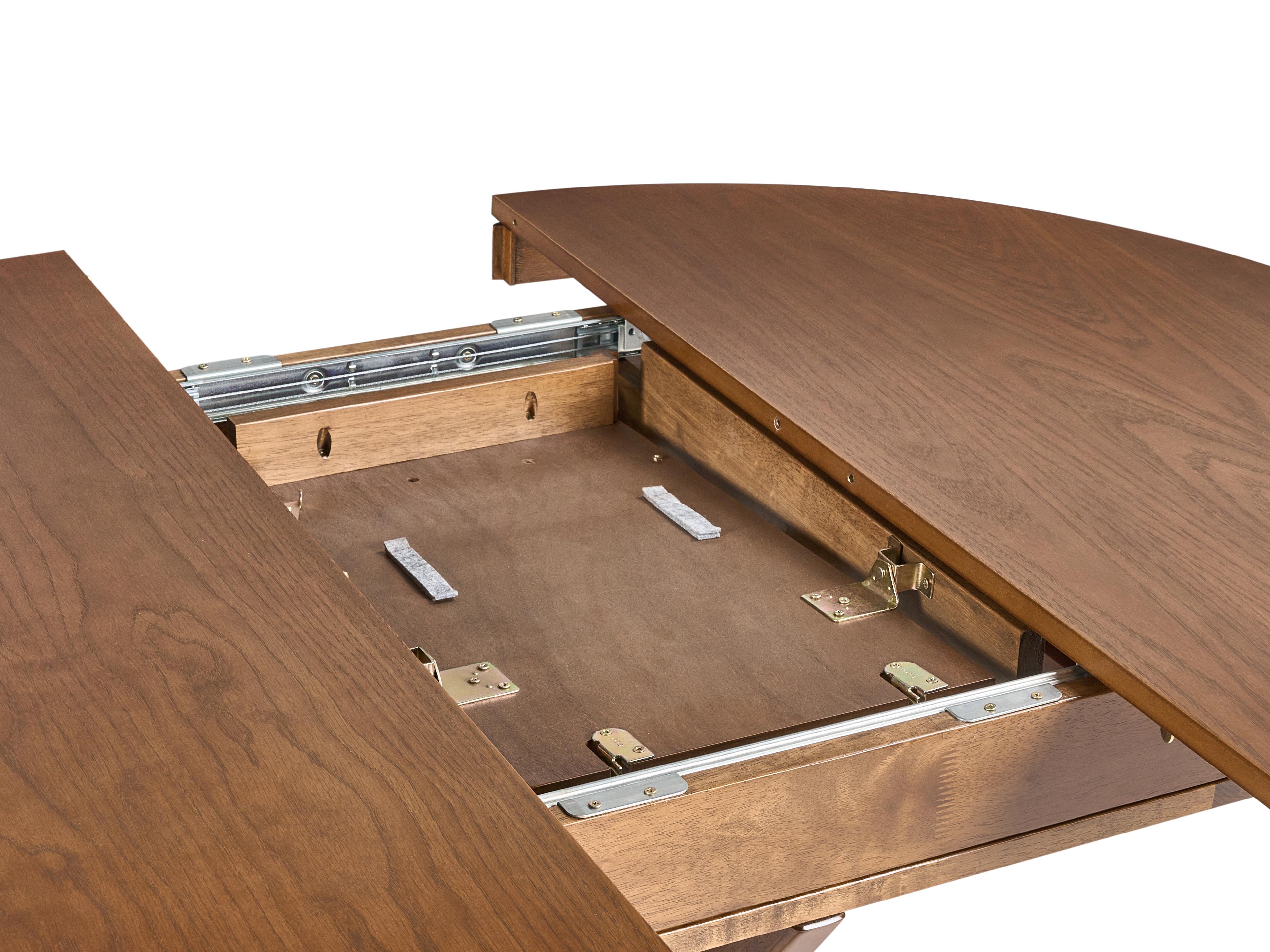 Eettafel uitschuifbaar TYMIS Donker eikenhout 107 cm 107/137 cm