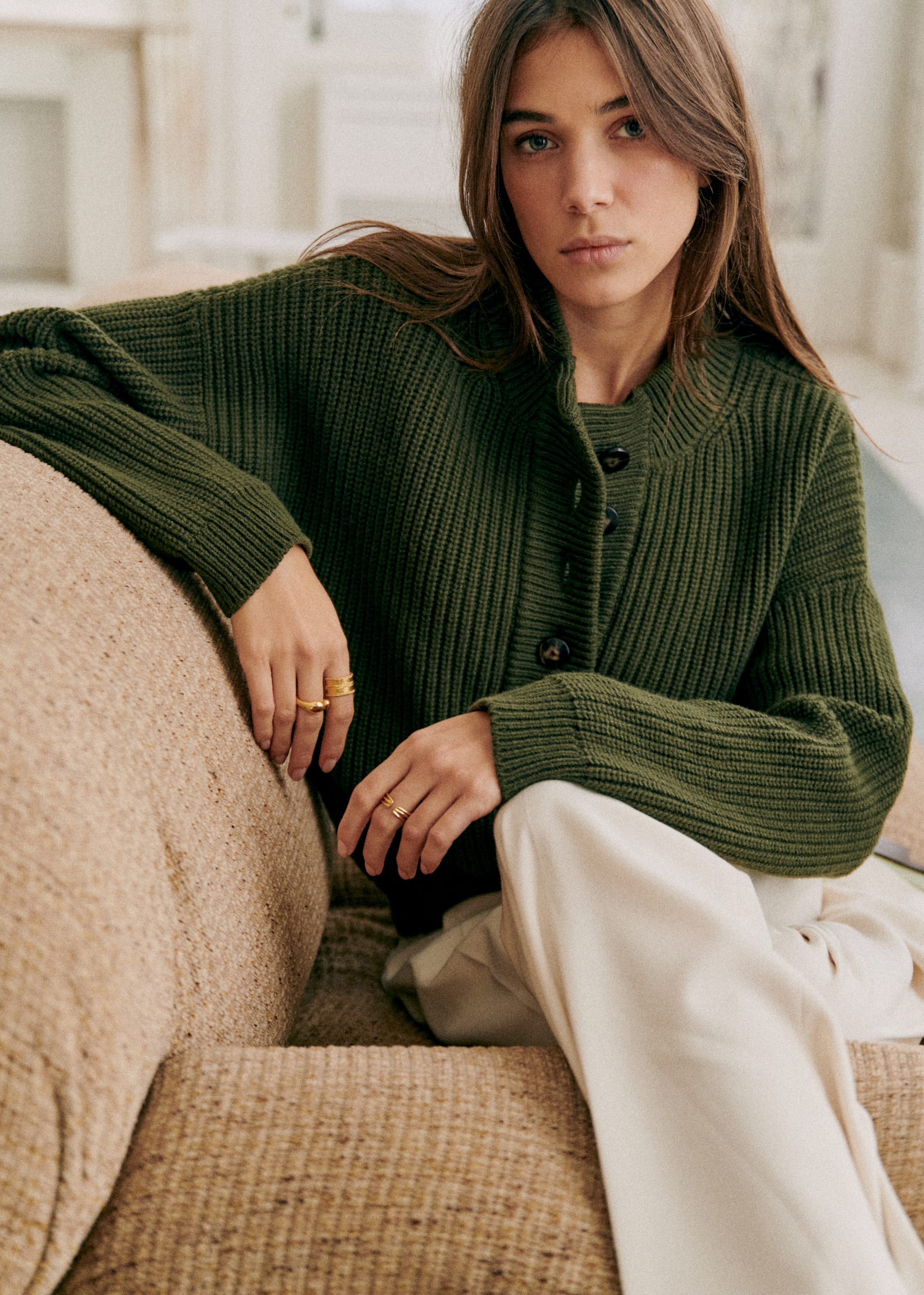 Pull Lucas - Kaki - E-SHOP/MAILLE 5905502