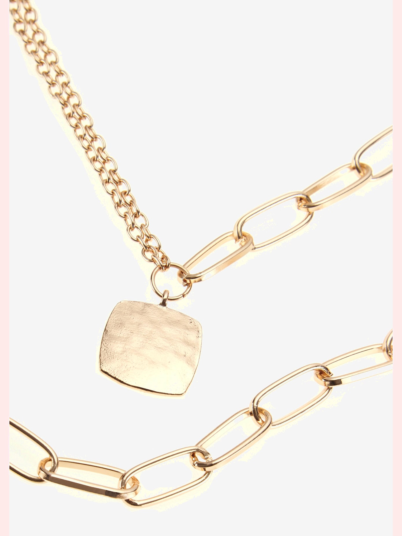 Ensemble chaînes et bracelet collier avec pendentif