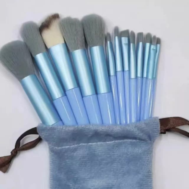 13 stk Makeup Børste Sæt Kosmetiske børster Soft Fiber Foundation Contour