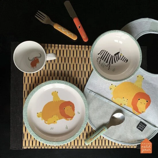 Set de 3 couverts   La Savane        de               Petit Jour Paris