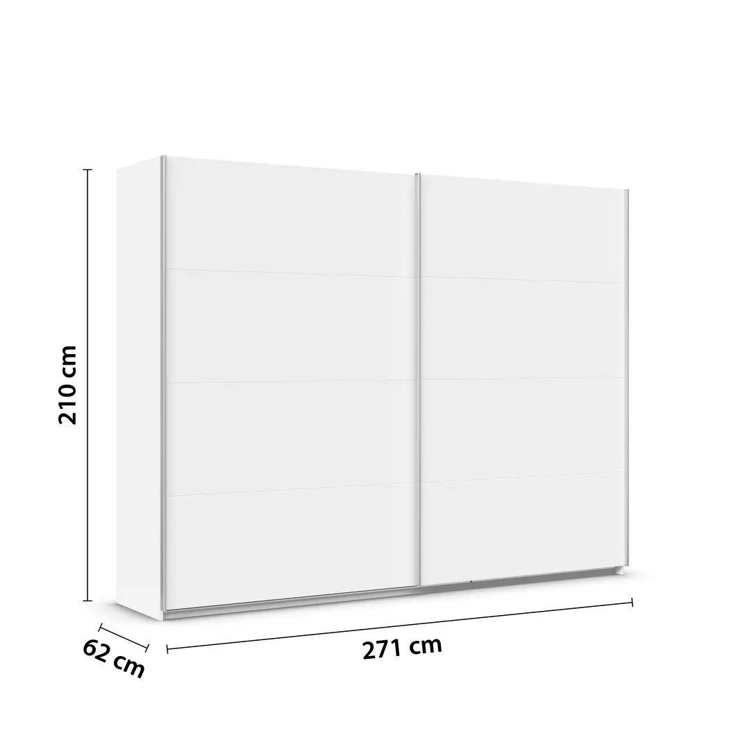 Schwebetürenschrank Quadra 271 x 210 cm