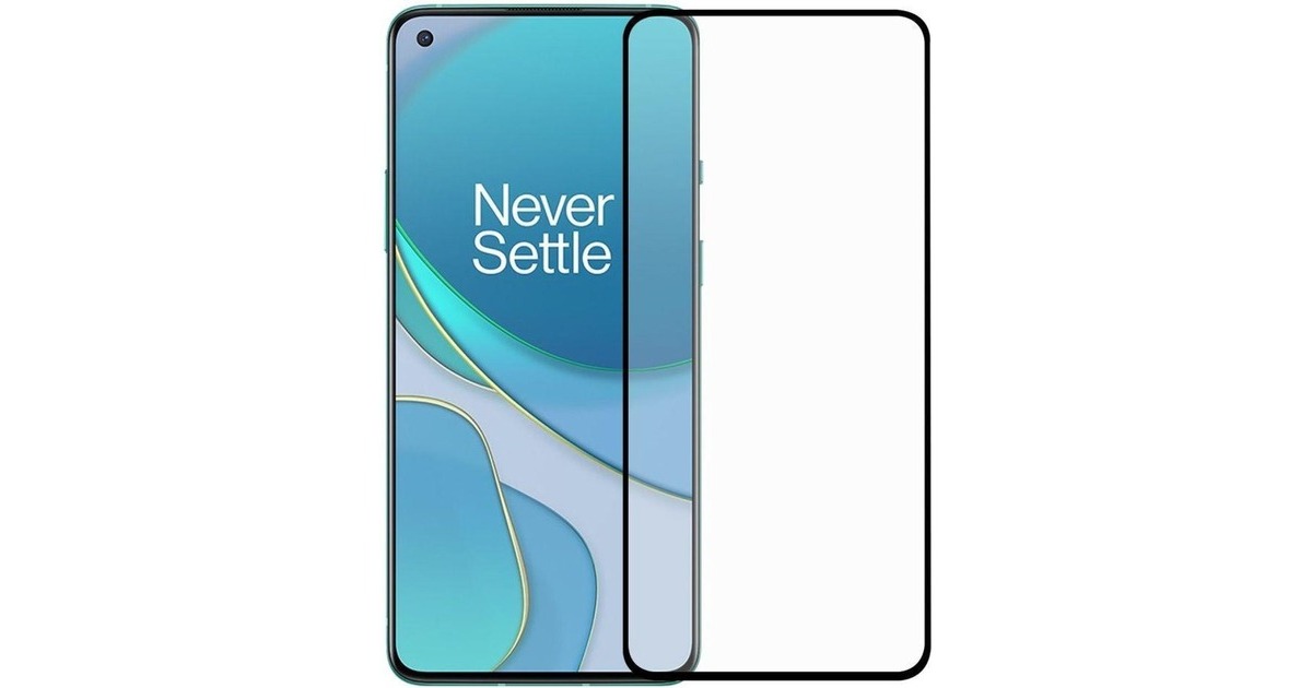 OnePlus 8T Full cover Tempered Glass screenprotector  (Transparant)