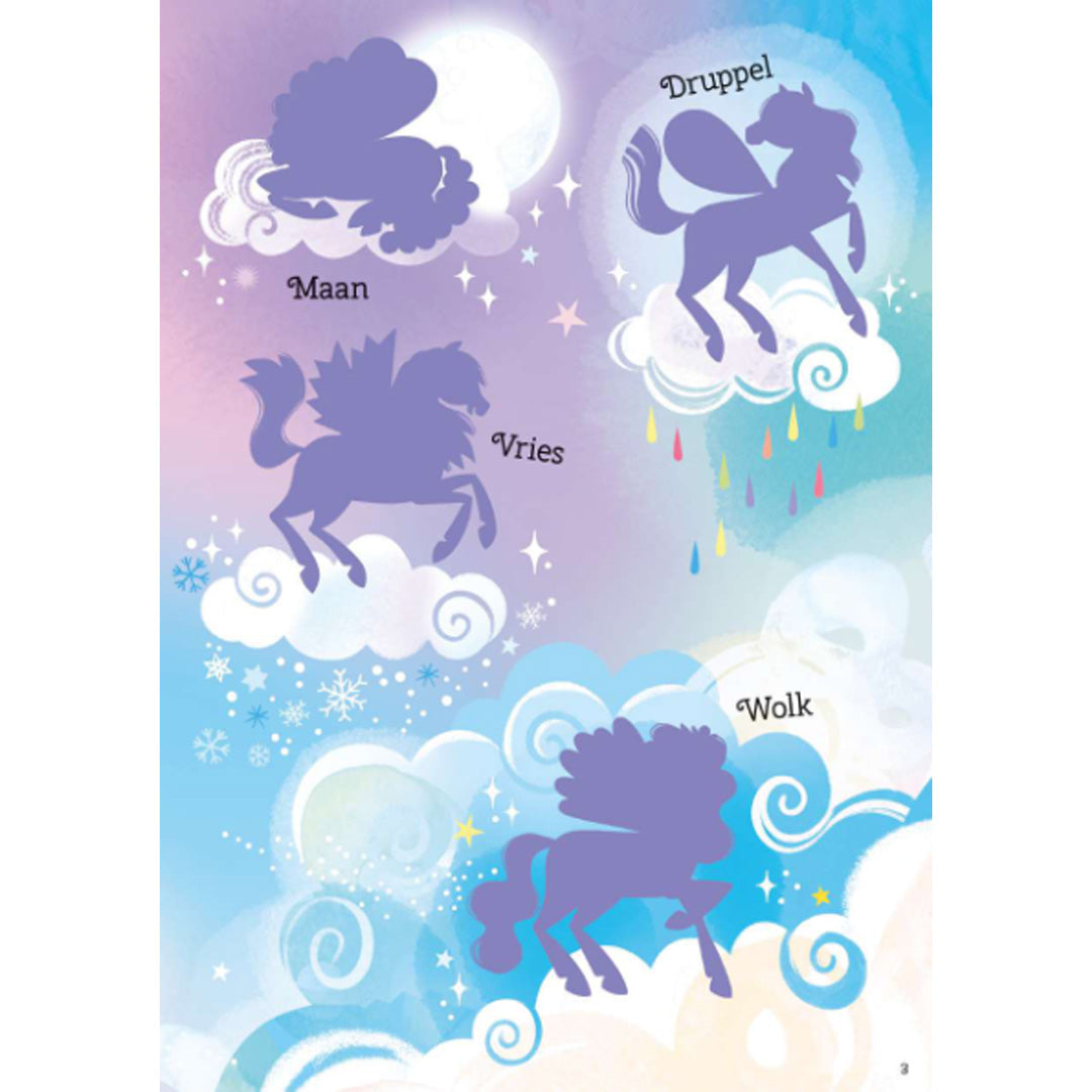 uitgeverij usborne glitter-stickerboek ponyelfjes