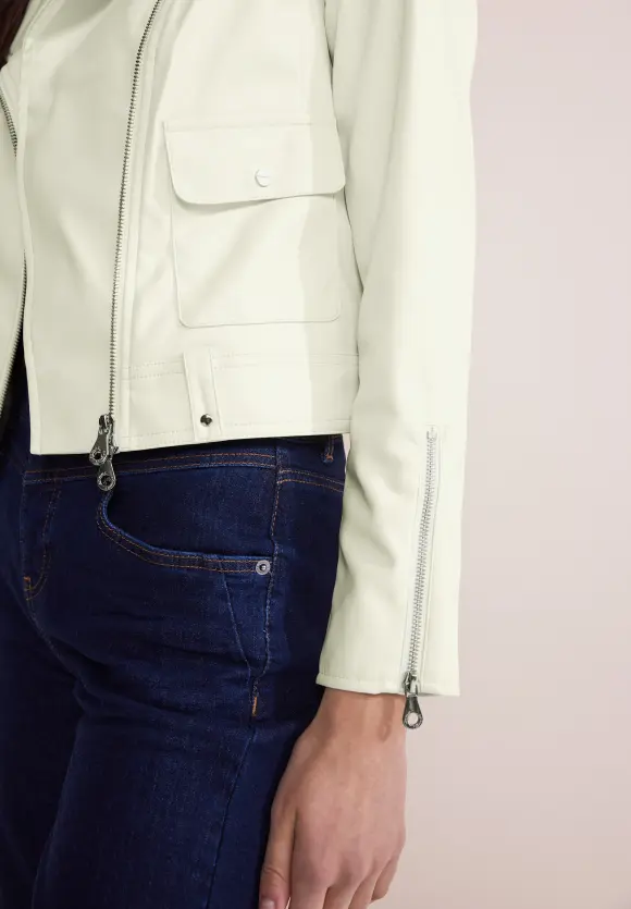 Coole Bikerjacke - snow cream