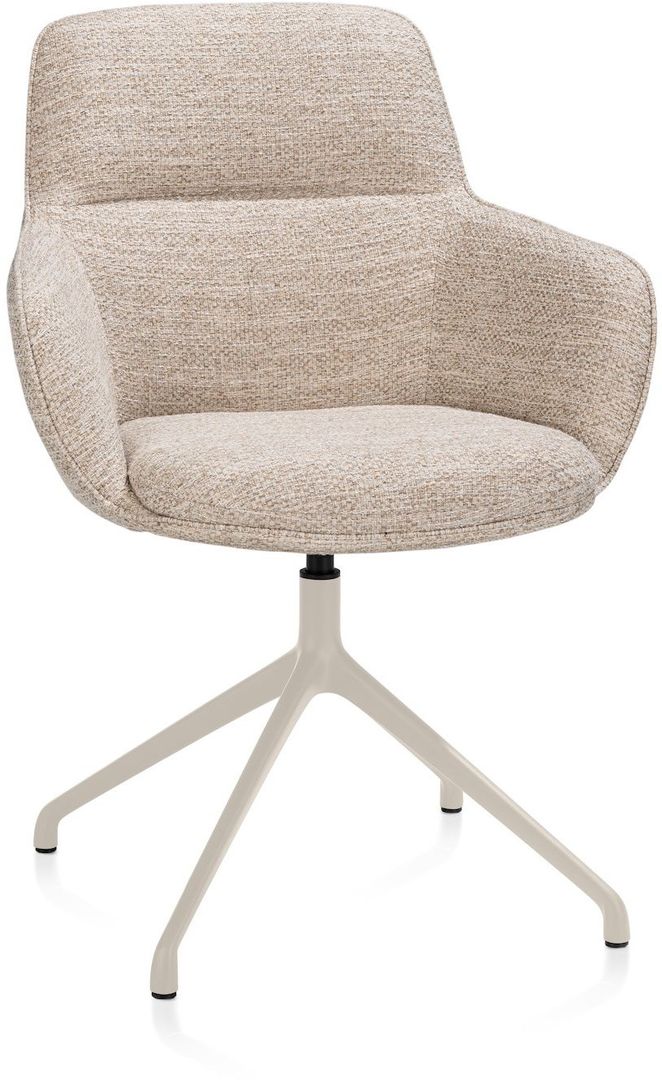 Henders en Hazel   Mateo Creme Poten Armstoel