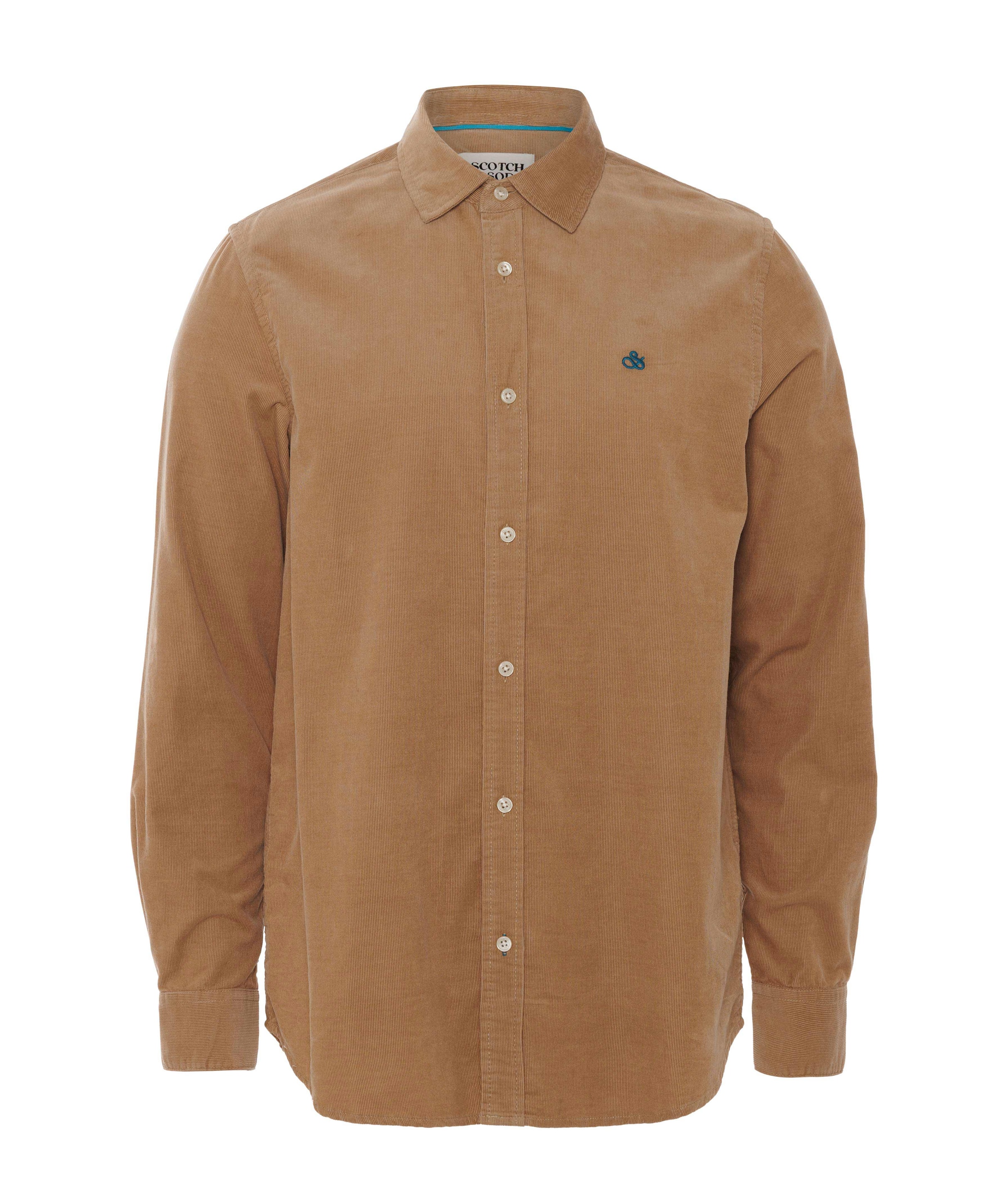 Scotch & Soda Heren overhemd lange mouw beige