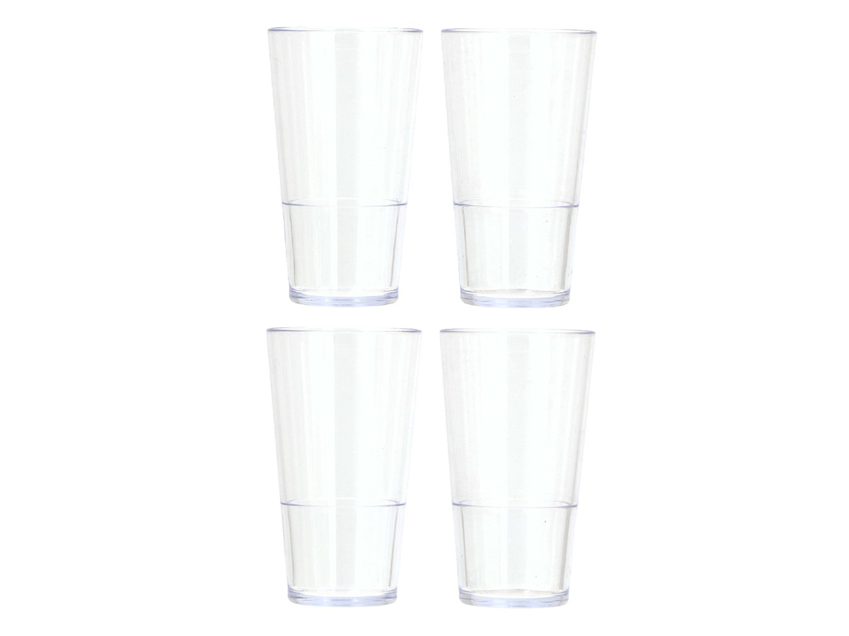Travellife lua bier/softdrinkglas - Set van 4