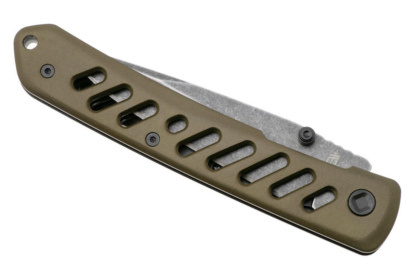 Gerber Affirm 1074312, Blackwashed 7Cr17Mov, Green Aluminum zakmes