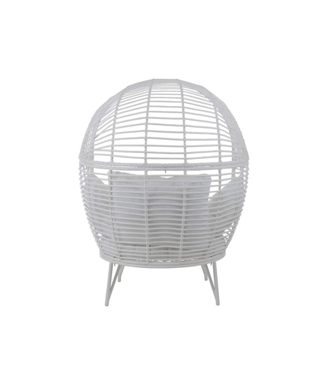 Paris Prix - Fauteuil Design Ovale aciera 151cm Blanc