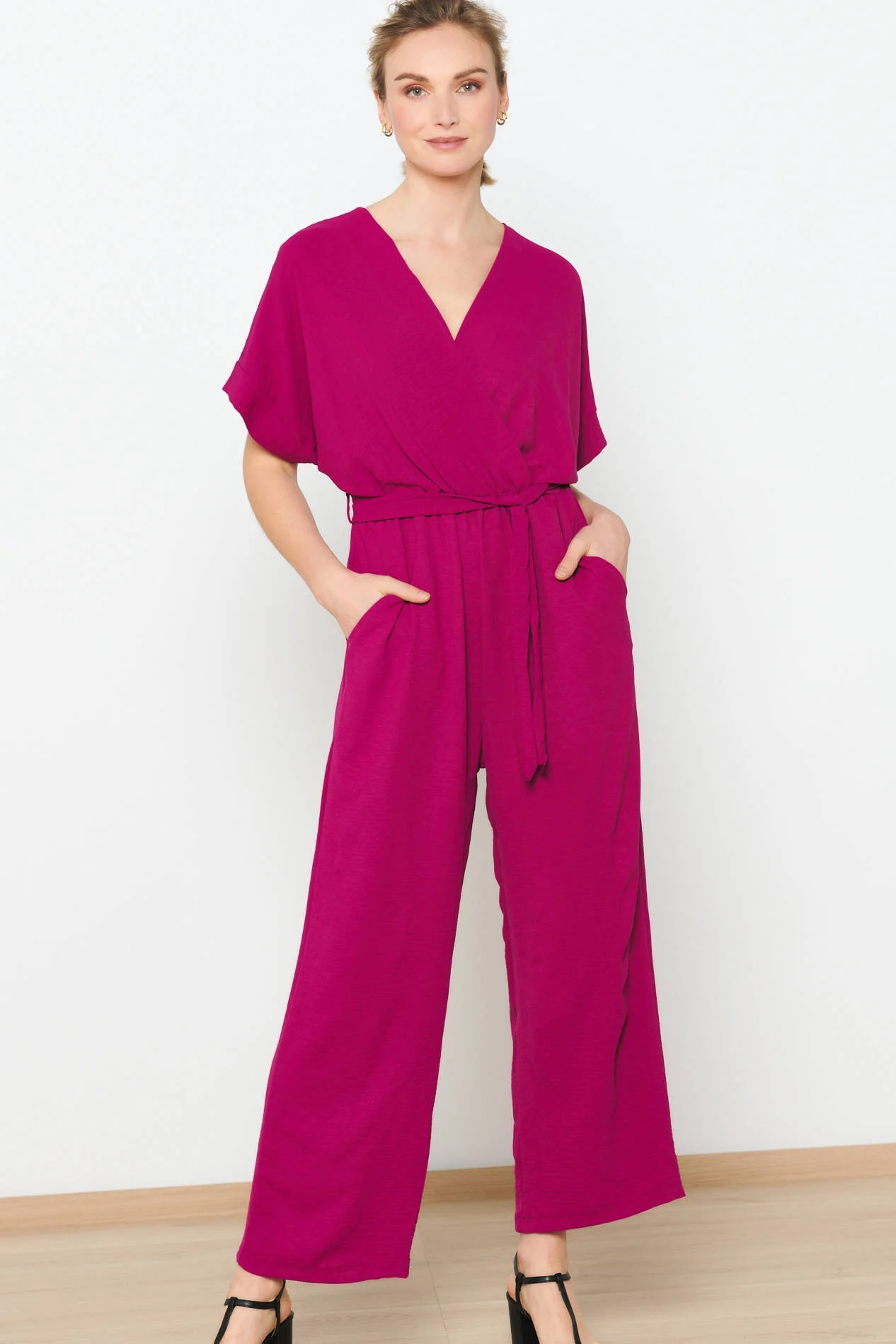 LOLALIZA jumpsuit aubergine